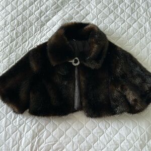 Women’s Brown Faux Fur Bolero